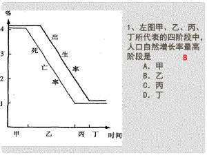 四川省成都市高考地理一輪復習 人口增長模式課件