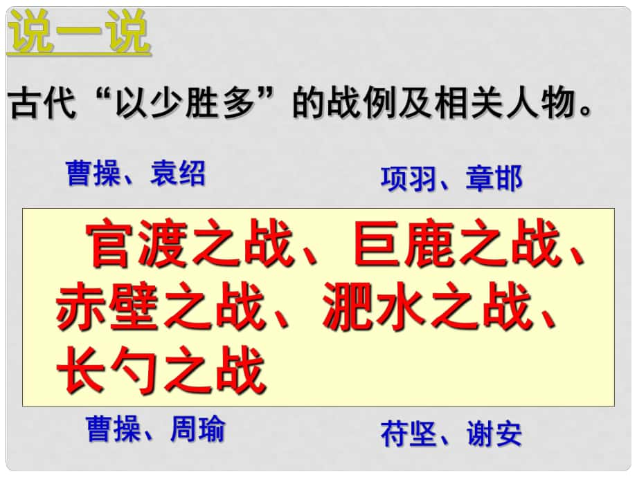 四川省乐山市沙湾区福禄镇初级中学九年级语文下册 21《曹刿论战》课件 （新版）新人教版_第1页