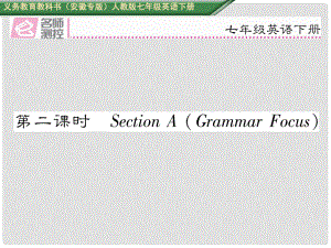 七年級英語下冊 Unit 1 Can you play the guitar（第2課時）Section A（Grammar Focus）課件 （新版）人教新目標版