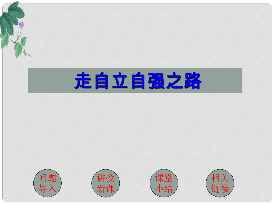 七年級道德與法治上冊 第三單元 生活告訴自己“我能行”第六課 人生當自強 第2框 走自立自強之路課件4 魯人版六三制_第1頁