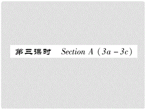 八年級(jí)英語上冊 Unit 9 Can you come to my party（第3課時(shí)）Section A（3a3c）作業(yè)課件 （新版）人教新目標(biāo)版