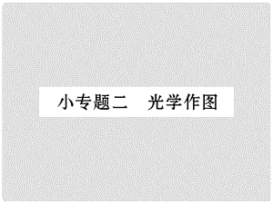 八年級物理上冊 小專題二 光學(xué)作圖作業(yè)課件 （新版）新人教版