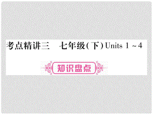 中考英語總復(fù)習(xí) 考點(diǎn)精講3 七下 Units 14課件