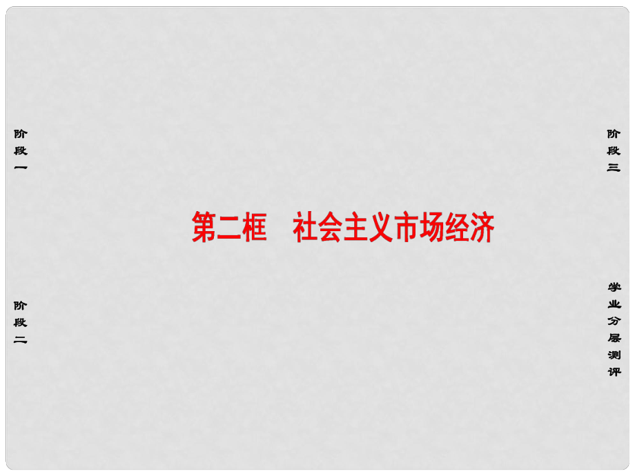 高中政治 第4單元 發(fā)展社會主義市場經(jīng)濟 第9課 走進社會主義市場經(jīng)濟 第2框 社會主義市場經(jīng)濟課件 新人教版必修1_第1頁