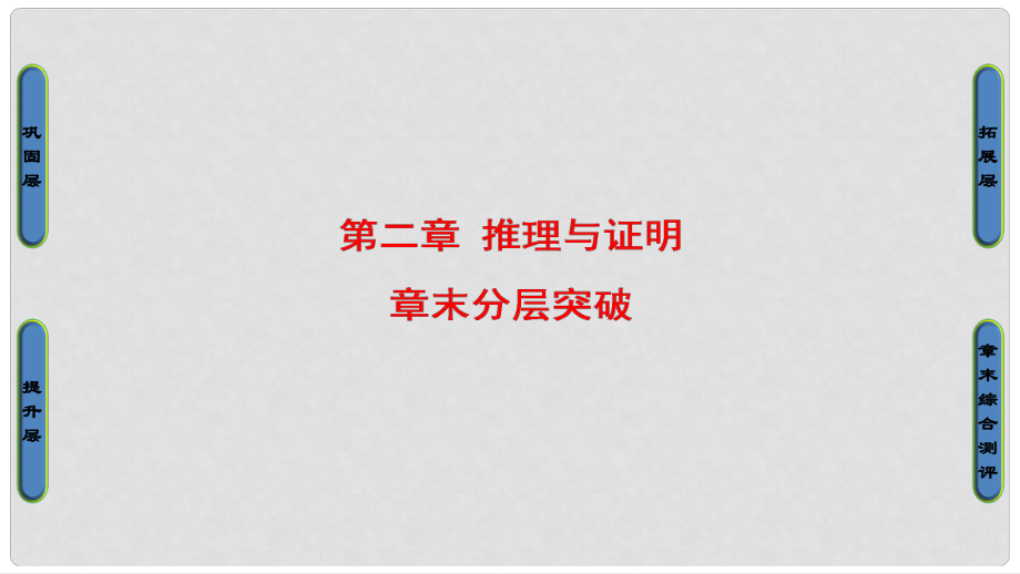 高中數(shù)學(xué) 第二章 推理與證明章末分層突破課件 新人教B版選修12_第1頁