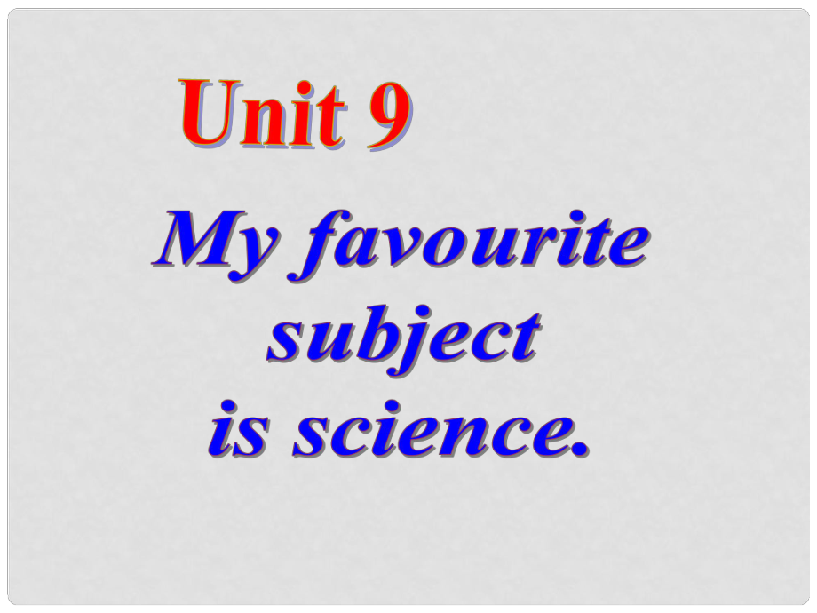 七年級英語上冊 Unit 9 My favorite subject is science（第4課時）Section B（1a1d）課件 （新版）人教新目標(biāo)版_第1頁