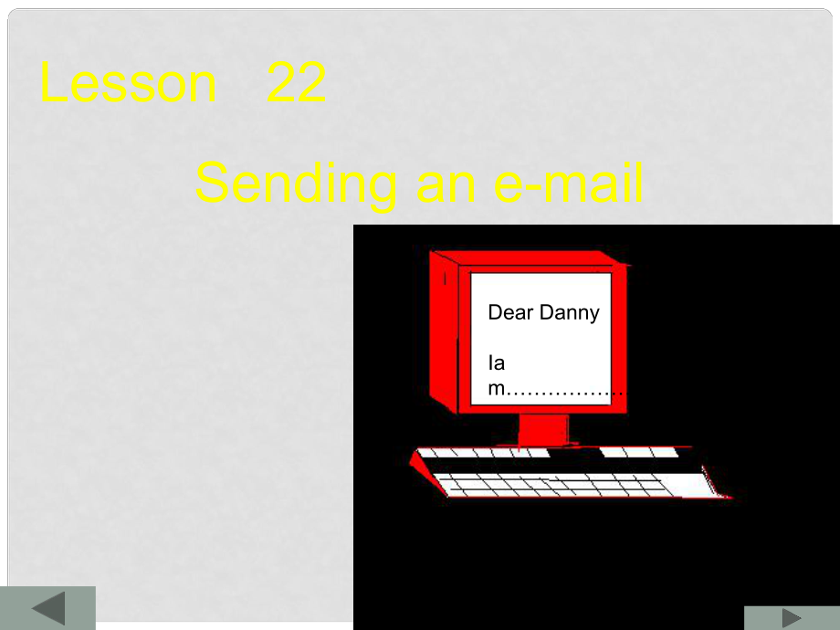 五年级英语上册 Lesson 22 Sending an Email课件 冀教版（一起）_第1页