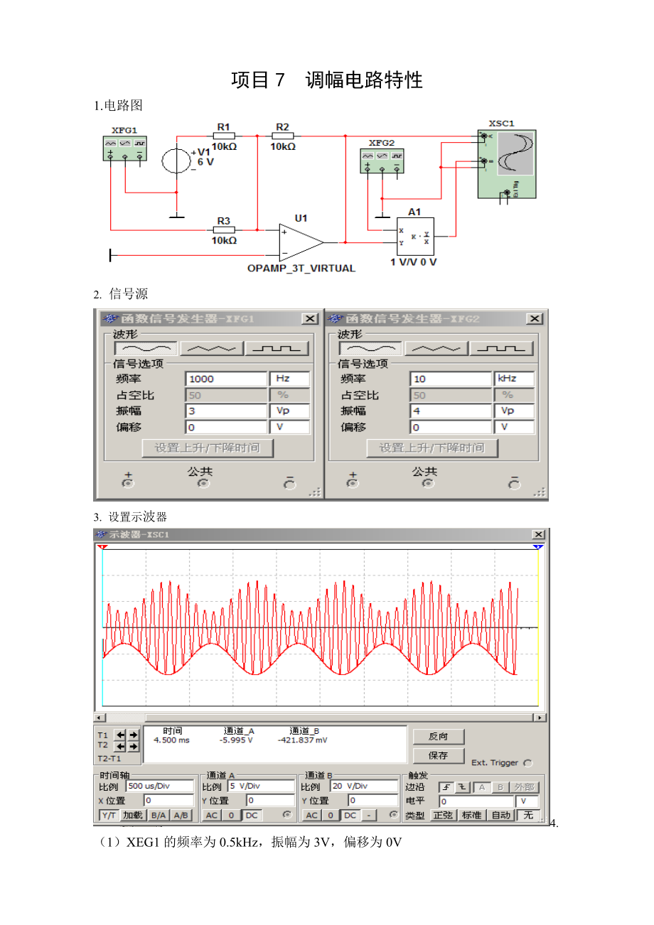 项目七调幅电路特性_第1页