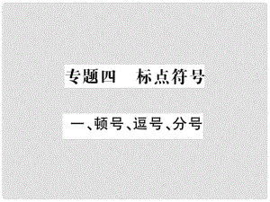 中考語(yǔ)文二輪復(fù)習(xí) 專題突破講讀 第1部分 語(yǔ)言積累與運(yùn)用 專題四 標(biāo)點(diǎn)符號(hào)課件