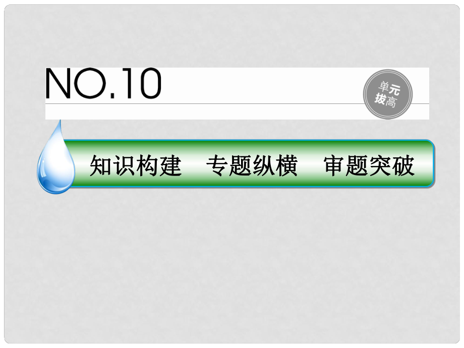 高考政治一輪復習 單元拔高10 文化傳承與創(chuàng)新課件 新人教版_第1頁