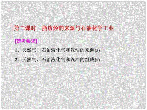 高中化學(xué) 專題3 常見的烴 第一單元 第二課時 脂肪烴的來源與石油化學(xué)工業(yè)實用課件 蘇教版選修5