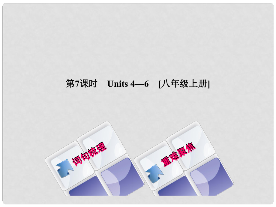 湖南省中考英語(yǔ)總復(fù)習(xí) 第一篇 教材過(guò)關(guān) 八上 第7課時(shí) Units 46教學(xué)課件 人教新目標(biāo)版_第1頁(yè)