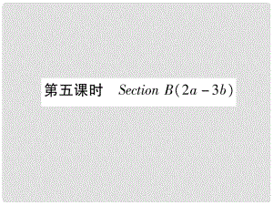 九年級英語全冊 Unit 11 Sad movies make me cry（第5課時(shí)）Section B（2a3b）作業(yè)課件 （新版）人教新目標(biāo)版