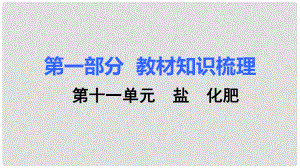 湖南省中考化學(xué) 第十一單元 鹽 化肥課件