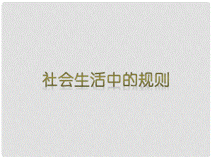 四年級品德與社會上冊 第一單元 認(rèn)識我自己 3《社會生活中的規(guī)則》課件3 未來版