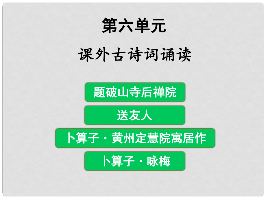 八年級(jí)語文下冊(cè) 課外古詩詞誦讀課件 新人教版_第1頁