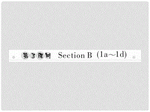 八年級(jí)英語上冊(cè) Unit 5 Do you want to watch a game show（第3課時(shí)）Section B（1a1d）習(xí)題課件 （新版）人教新目標(biāo)版