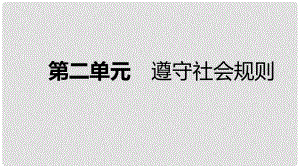 八年級道德與法治上冊 第二單元 遵守社會規(guī)則復習課件 新人教版