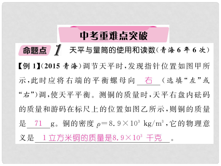 青海省中考物理總復習 第6講 中考難點突破課件_第1頁