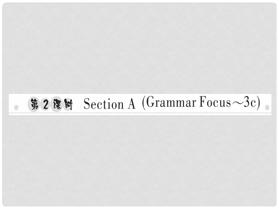 八年級英語上冊 Unit 9 Can you come to my party（第2課時）Section A（Grammar Focus3c）習(xí)題課件 （新版）人教新目標(biāo)版_第1頁