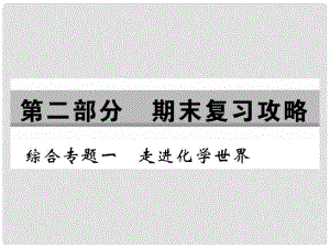 九年級化學(xué)上冊 第二部分 期末復(fù)習(xí)攻略 綜合專題一 走進化學(xué)世界課件 （新版）新人教版