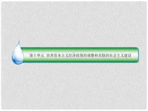 高考?xì)v史一輪復(fù)習(xí) 第十單元 世界資本主義經(jīng)濟(jì)政策的調(diào)整和蘇聯(lián)的社會(huì)主義建設(shè) 38“自由放任”的美國與羅斯福新政課件 人民版