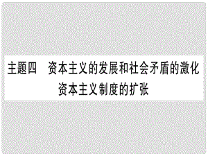 中考歷史準點備考 板塊四 世界古、近代史 主題四 資本主義的發(fā)展和社會矛盾的激化 資本主義制度的擴張課件 新人教版