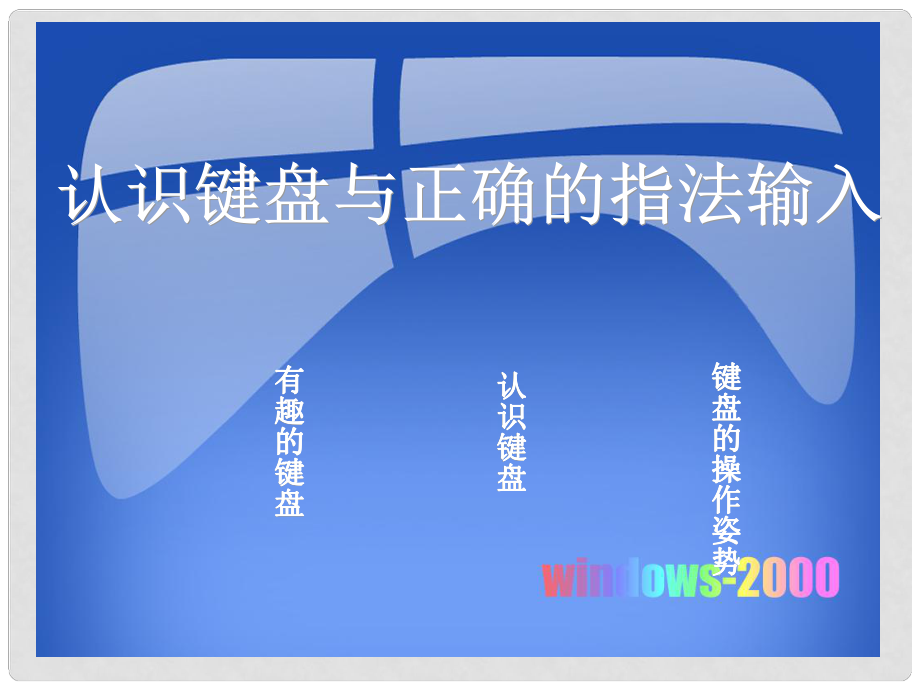 六年級信息技術(shù) 《認(rèn)識鍵盤與正確的指法輸入》課件_第1頁