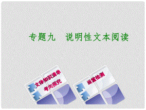 中考語文 第2篇 現(xiàn)代文閱讀 二 非文學(xué)類文本閱讀 專題九 說明性文本閱讀復(fù)習(xí)課件