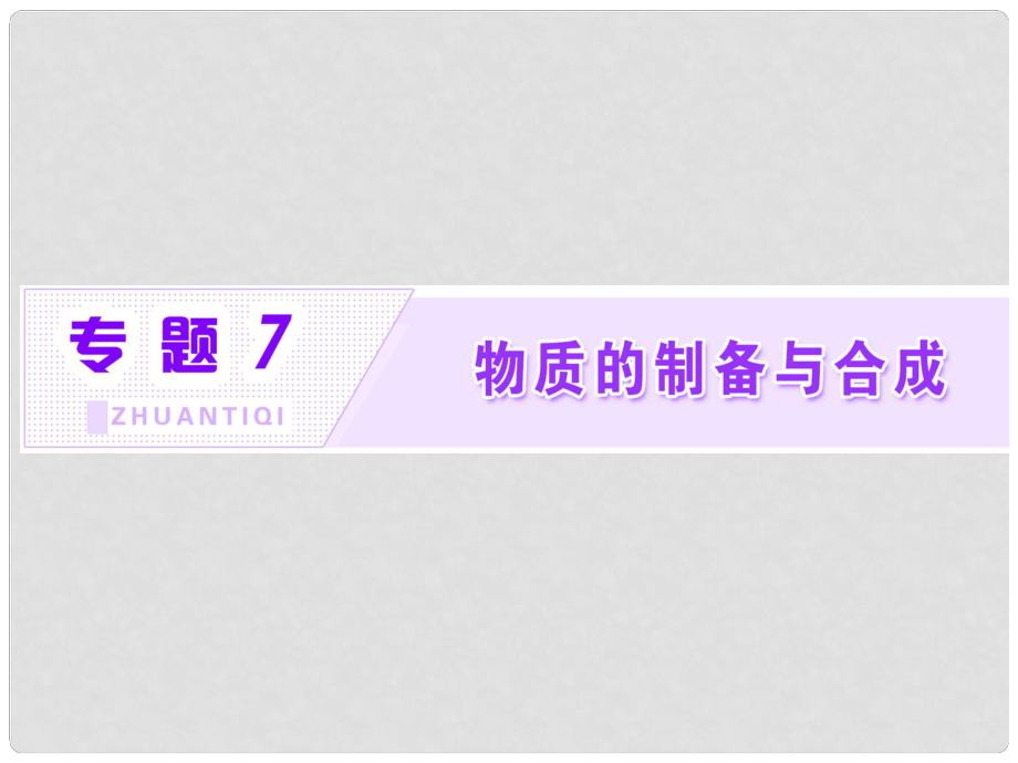 高中化學 專題7 物質的制備與合成 課題1 硫酸亞鐵銨的制備課件 蘇教版選修6_第1頁