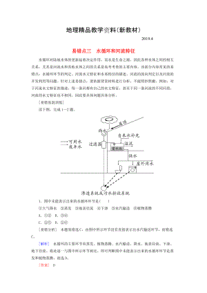 新教材 【與名師對話】高考地理二輪復(fù)習(xí) 第三部分 考前30天 專題三 考前易錯易混題型專練 易錯點3 水循環(huán)和河流特征