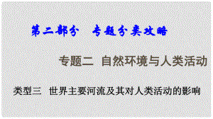 中考地理總復(fù)習(xí) 專題分類攻略 專題二 自然環(huán)境與人類活動 類型三 世界主要河流及其對人類活動的影響課件