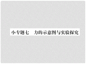 八年級物理全冊 小專題七 力的示意圖與實驗探究習(xí)題課件 （新版）滬科版