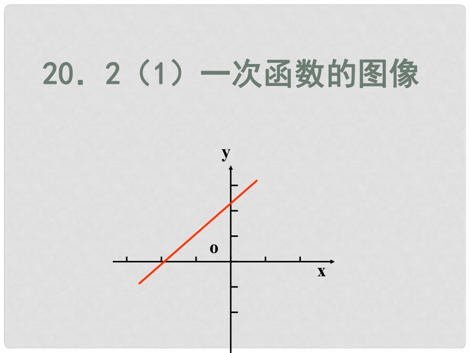 四川省江油市明镜中学中考数学 一次函数的图像课件_第1页