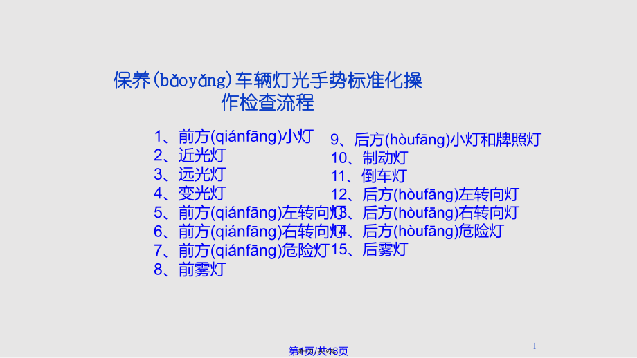 车辆灯光手势图片