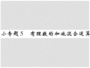 七年級(jí)數(shù)學(xué)上冊(cè) 小專(zhuān)題5 有理數(shù)的加減混合運(yùn)算課件 （新版）北師大版