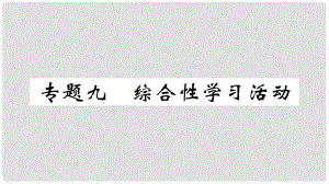 七年級(jí)語(yǔ)文上冊(cè) 期末專題復(fù)習(xí)九 綜合性學(xué)習(xí)活動(dòng)習(xí)題課件 新人教版