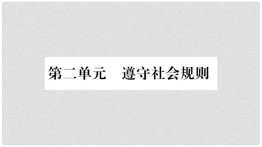 八年級道德與法治上冊 第二單元 遵守社會規(guī)則 第3課 社會生活離不開規(guī)則 第1框維護(hù)秩序習(xí)題課件 新人教版_第1頁