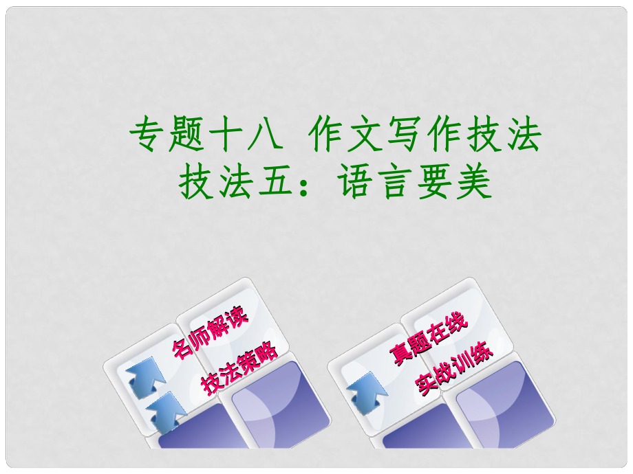 中考語文 專題復(fù)習(xí)十八 作文寫作技法課件5 新人教版_第1頁(yè)