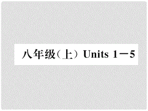 中考英語特訓(xùn)復(fù)習(xí) 第1編 教材知識(shí)梳理篇 八上 Units 15課件