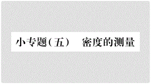 八年級物理上冊 小專題5 密度的測量習(xí)題課件 （新版）教科版