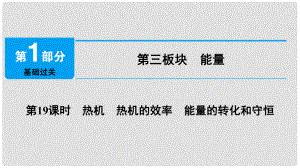 中考物理總復(fù)習(xí) 第三板塊 能量 第19課時(shí) 熱機(jī) 熱機(jī)的效率 能量的轉(zhuǎn)化和守恒課件