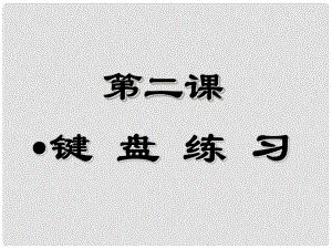 六年級信息技術(shù) 《鍵盤練習(xí)》課件