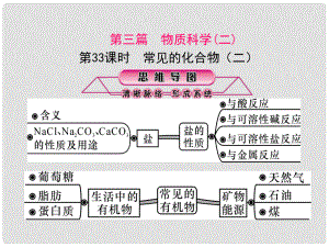 浙江省中考科學復習 第三篇 物質科學（二）第33課時 常見的化合物（二）課件