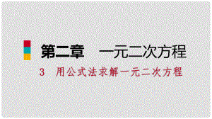 九年級(jí)數(shù)學(xué)上冊(cè) 第二章 一元二次方程 3 用公式法求解一元二次方程 第2課時(shí) 實(shí)際應(yīng)用問(wèn)題習(xí)題課件 （新版）北師大版