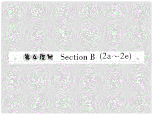 八年級(jí)英語(yǔ)上冊(cè) Unit 5 Do you want to watch a game show（第4課時(shí)）Section B（2a2e）習(xí)題課件 （新版）人教新目標(biāo)版