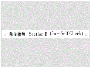 八年級英語上冊 Unit 2 How often do you exercise（第5課時）Section B（3aSelf Check）習題課件 （新版）人教新目標版