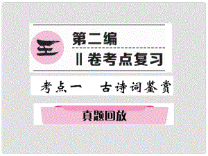 四川省宜賓市中考語(yǔ)文 第2編 Ⅱ卷考點(diǎn)復(fù)習(xí) 考點(diǎn)1 真題回放復(fù)習(xí)課件