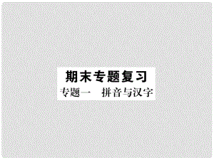 七年級語文上冊 專題1 拼音與漢字習題課件 新人教版1