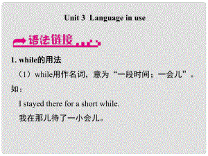 浙江省嘉興市秀洲區(qū)九年級英語上冊 Module 6 Unit 3 Language in use課件 （新版）外研版